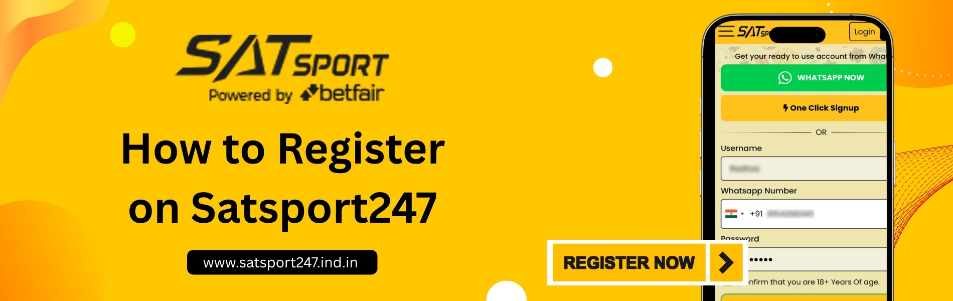 How to Register on Satsport247