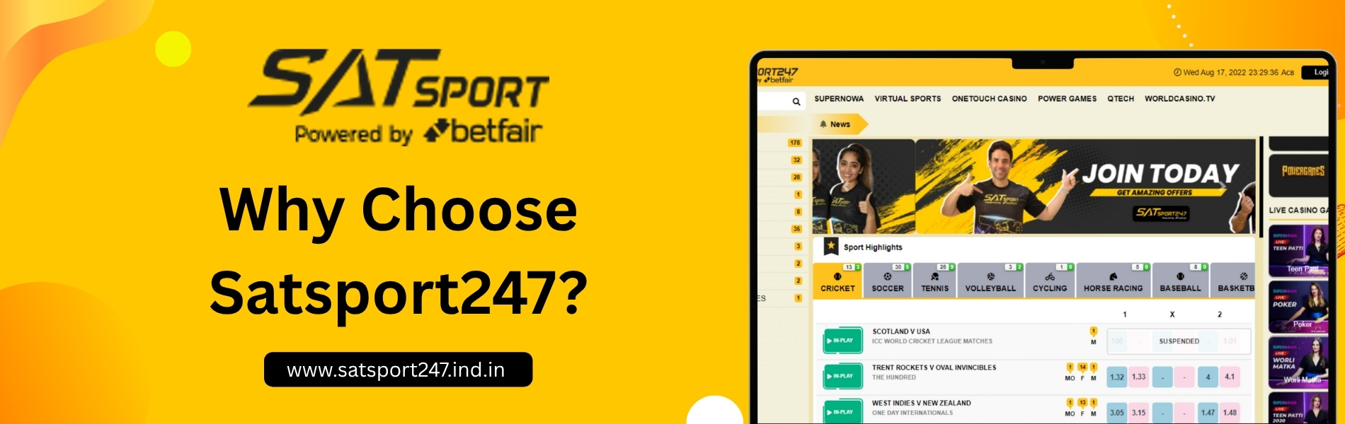 Why Choose Satsport247